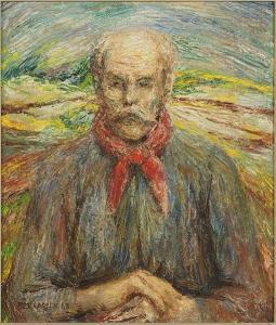 LASSEN BENJAMIN 1904-1968,Man with Kerchief,1963,Susanin's US 2020-04-21