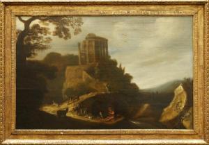 LASTMAN Pieter Pieterz,Paesaggio con Tobia e l'angelo,1614,Capitolium Art Casa d'Aste 2020-04-02
