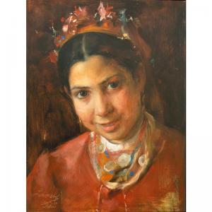LASZLO DE LOMBOS Philip Alexius 1869-1937,bulgarian girl,Sotheby's GB 2005-06-14