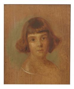 LASZLO DE LOMBOS Philip Alexius 1869-1937,Portrait of a Girl,Leonard Joel AU 2016-06-27