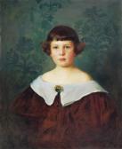 LASZLO DE LOMBOS Philip Alexius,Small Child in White Collar Dress,1897,Kieselbach 2008-12-19