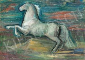 LASZLO Rozgonyi 1894-1948,The White Horse,1940,Kieselbach HU 2023-05-22