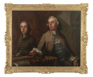 LATHAM James 1696-1747,A Portrait of an Architect and his Son,Adams IE 2021-10-19