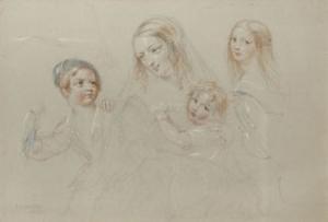 LATILLA Eugenio 1800-1859,Ritratto della contessa Haley-Oxford of St. John c,1843,Finarte 2006-05-31