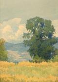 LATIMER Lorenzo Palmer,Oak Tree, The Coming Storm, Clear Lake,John Moran Auctioneers 2016-10-25