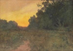 LATIMER Lorenzo Palmer 1857-1941,Sunset,1902,Clars Auction Gallery US 2020-07-12
