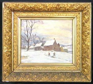 LATOUR G 1800-1900,A Winter Landscape with Figures in the foreground,Bonhams GB 2005-05-15