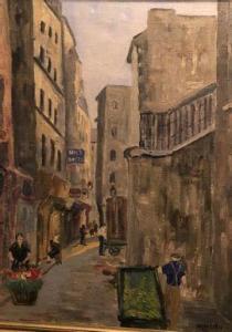 LATTES Georges 1907-1989,Rue animée,1932,Art Richelieu FR 2021-05-17