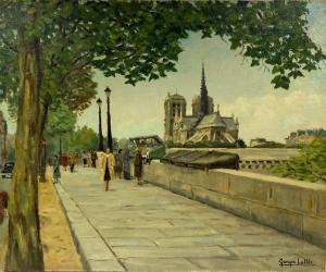 LATTES Georges 1907-1989,Vue sur Notre-Dame, Paris,Boisgirard - Antonini FR 2022-02-23