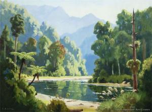 LATTEY Edward B. 1899-1986,Rata, Punga Punga Valley,International Art Centre NZ 2010-08-26