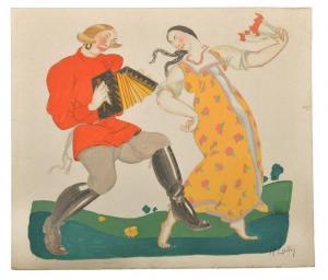 LATTRY Michel 1875-1941,Danse champêtre.,1930,Eric Caudron FR 2023-03-31