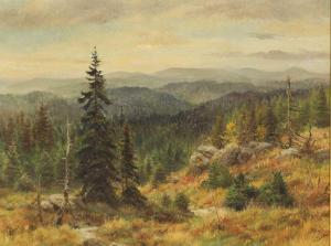 LAUBE Fritz 1914-1993,An extensive alpine landscape,Sworders GB 2022-09-27
