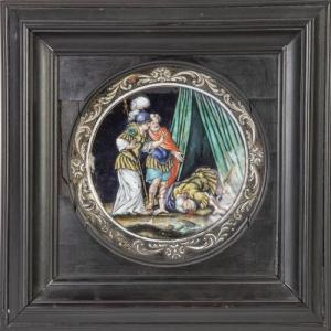 LAUDIN Jacques I 1627-1695,escena mitológica,Alcala ES 2021-12-22