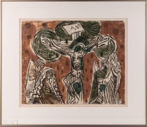 LAUER Marga 1899-1973,Christus am Baum des Lebens,1961,DAWO Auktionen DE 2023-07-15