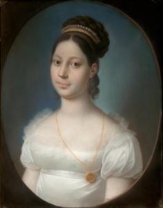LAUER Nikolaus,Bildnis einer jungen Frau im weißen Empirekleid mi,1800,Galerie Bassenge 2020-11-25