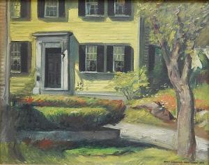 LAUFFER Alice 1900-1900,Yellow Houses, Rockport Mass,1953,Rachel Davis US 2014-12-14