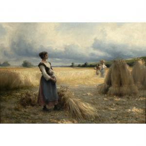 LAUGEE Georges 1853-1937,A Wheat Field in Brittany,MICHAANS'S AUCTIONS US 2022-12-16