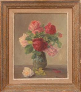 LAUNAY Edmond 1900-1900,Bouquet de roses,Osenat FR 2012-03-25