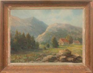 LAUNAY Edmond 1900-1900,Vue de montagne,Osenat FR 2012-03-25