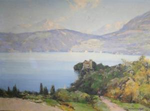 LAUNAY Leon 1890-1956,Lac d'Annecy,Saint Germain en Laye encheres-F. Laurent FR 2017-12-03