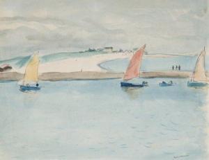 LAUNOIS Jean,LE PORT DE SAINT-GILLES,1925,Artcurial | Briest - Poulain - F. Tajan 2009-06-30