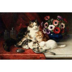 LAUR Yvonne Marie, Yo 1879-1943,Cats with Flowers,MICHAANS'S AUCTIONS US 2023-07-14
