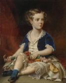 laure Jules 1806-1861,Portrait of a boy with Punch puppet,1854,Neumeister DE 2019-09-25