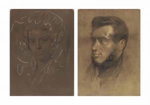 LAURENCE Samuel 1812-1884,Portraits said to be of John Morphett and Elizabet,Christie's 2012-10-10