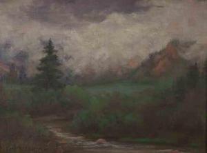 LAURENCE Sidney 1890-1970,Stormy Day on Poorman's Creek,Dallas Auction US 2021-07-29