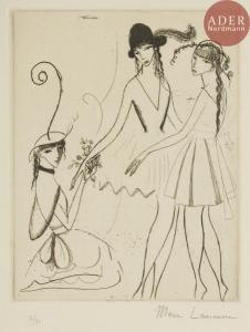 LAURENCIN Marie 1883-1956,Iphigénie ou Les Trois danseuses,1913,Ader FR 2018-12-06