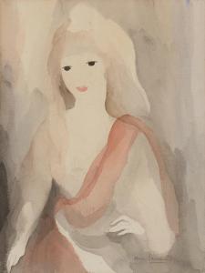 LAURENCIN Marie 1883-1956,Jeune femme à l'écharpe rose,1929,Sotheby's GB 2024-03-05