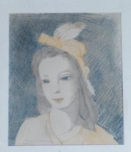 LAURENCIN Marie 1883-1956,Portrait de jeune fille,Millon & Associés FR 2014-09-17