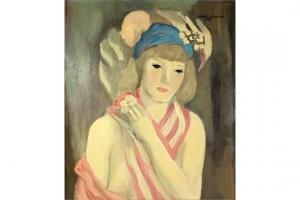 LAURENCIN Marie 1883-1956,Portrait of a Girl,1928,Kodner Galleries US 2015-10-28