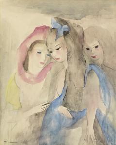 LAURENCIN Marie 1883-1956,Trois jeunes femmes,Christie's GB 2014-03-25
