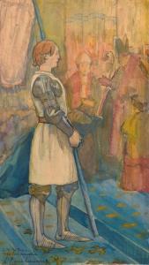 LAURENS Jean Pierre 1875-1933,Jeanne d'Arc au couronnement ,Artcurial | Briest - Poulain - F. Tajan 2024-02-06