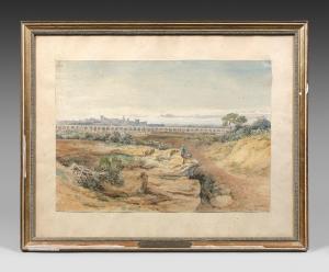 LAURENS Jules 1825-1901,Paysage à l'aqueduc,De Maigret FR 2022-11-04