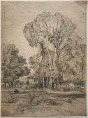 LAURENS Jules 1825-1901,Paysage boisé de Fontainebleau : « Le dormoir »,Millon & Associés 2020-03-12