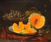 LAURENT Élie Joseph 1841-1926,Melon et raisin,Etienne de Baecque FR 2012-05-23