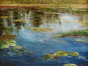 LAURENT A 1800-1900,Water Lillies IV,Simpson Galleries US 2016-09-10