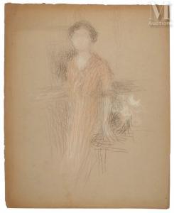 LAURENT Ernest Joseph 1859-1929,Etude de femme en pied,Millon & Associés FR 2023-11-23