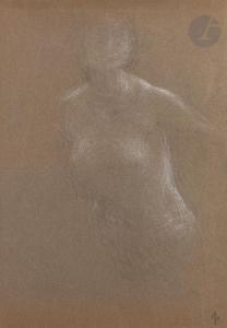 LAURENT Ernest Joseph 1859-1929,Nu féminin en buste,Ader FR 2023-11-03