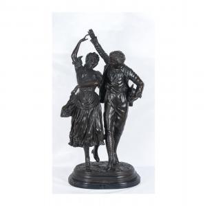 LAURENT Eugène 1832-1898,Pareja de personajes danzando,Lamas Bolaño ES 2025-04-02