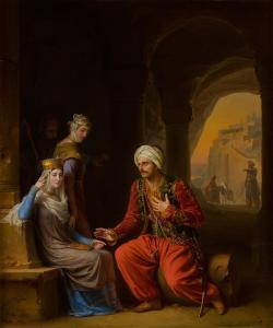 LAURENT Jean Antoine,Entrevue d'Éléonore de Guyenne avec le Sultan d'Ic,1822,Sotheby's 2024-04-10