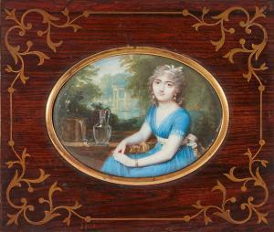 LAURENT Jean Antoine 1763-1832,Portrait de Sophie de Sainte-Albine,Joron-Derem FR 2023-04-28