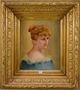 LAURENT L,Portrait d'élégante,1890,Rops BE 2016-01-31