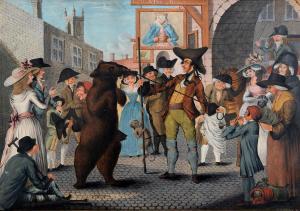 LAURENT Pierre,A bear and figures outside The Old King of Bohemia,Charterhouse GB 2016-01-22