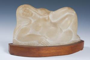 LAURENT Robert 1890-1970,Reclining Woman Carved alabaster,Barridoff Auctions US 2023-04-01