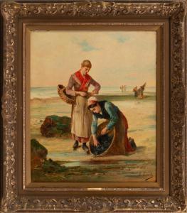 LAURENTY L 1800-1800,Gathering Mussels,Neal Auction Company US 2022-10-13