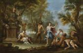 LAURI Filippo 1623-1694,A BACCHANALE, WITH OFFERINGS STREWN AROUND A STATU,Sotheby's GB 2017-05-03