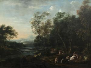 LAURI Filippo 1623-1694,Paesaggio con Venere e Adone,Finarte IT 2023-05-30